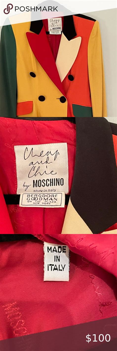 cheap and chic moschino jacket vintage